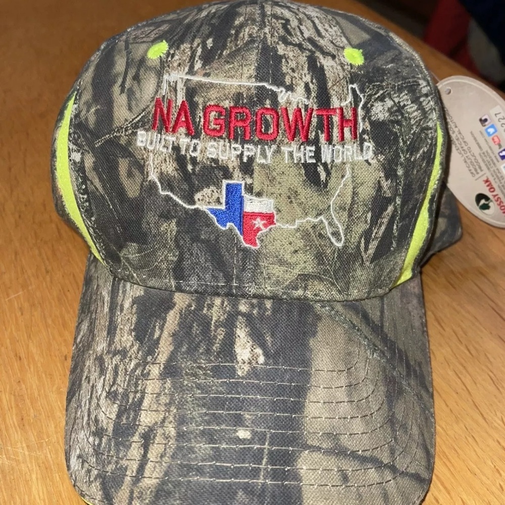 NA Growth Hunting Archery Outdoors Hat Cap Mossy Oak - Embroidered - Adjustable
